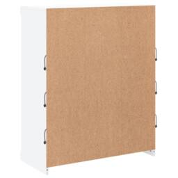 Berkfield Home Sideboard with LED Lights White 81x37x100 cm - Size: 81 x 37 x 100 cm - thumbnail 8
