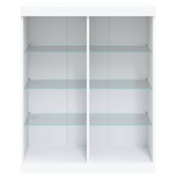 Berkfield Home Sideboard with LED Lights White 81x37x100 cm - Size: 81 x 37 x 100 cm - thumbnail 6