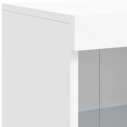 Berkfield Home Sideboard with LED Lights White 81x37x100 cm - Size: 81 x 37 x 100 cm - thumbnail 9