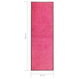 Berkfield Home Pliable Doormat Washable Pink 60x180 cm - thumbnail 6