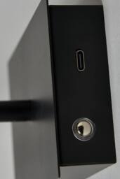 BHS Lighting Dougie Rechargeable Picture Wall Light in Black - thumbnail 3