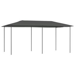Berkfield Home Gazebo 3x6x2.6 m Anthracite 160 g/m ² in Charcoal - thumbnail 2
