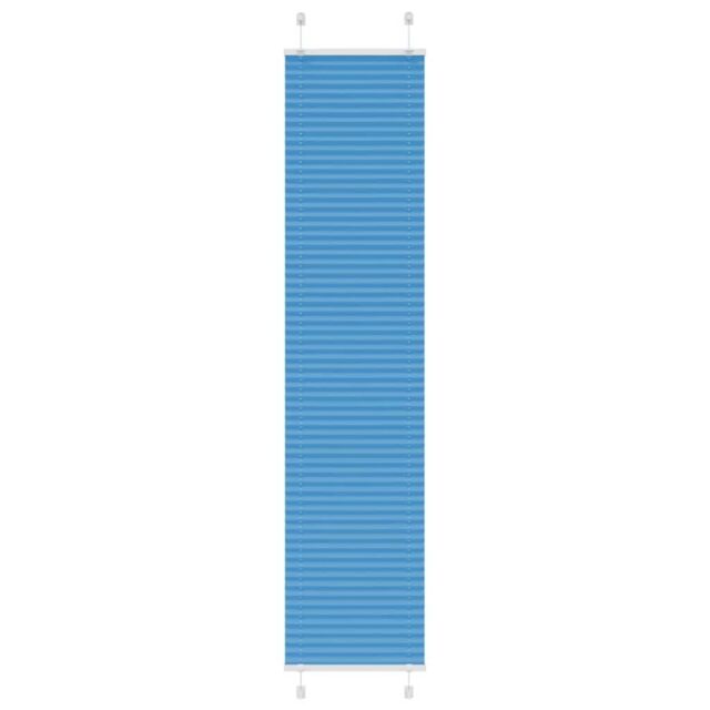 Berkfield Home Pleated Blind Blue 40x200 cm Fabric Width 39.4 cm Polyester - image 1