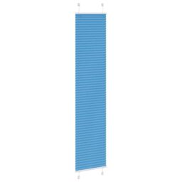 Berkfield Home Pleated Blind Blue 40x200 cm Fabric Width 39.4 cm Polyester - thumbnail 3