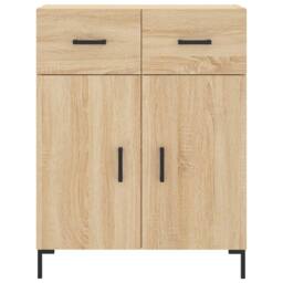 Berkfield Home Highboard Sonoma Oak 69.5x34x180 cm Engineered Wood in Light Tan - thumbnail 8