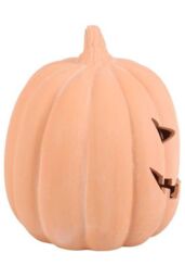 KDMD 22cm Terracotta Pumpkin Ornament in Coral - thumbnail 4