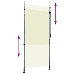 Berkfield Home Outdoor Roller Blind 100x270 cm Cream