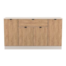 Ready Assembled 2 U Norway 4 Door 1 Drawer Wide Unit (Ready Assembled) in Beige - thumbnail 2
