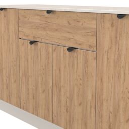 Ready Assembled 2 U Norway 4 Door 1 Drawer Wide Unit (Ready Assembled) in Beige - thumbnail 5