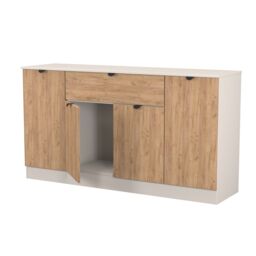 Ready Assembled 2 U Norway 4 Door 1 Drawer Wide Unit (Ready Assembled) in Beige - thumbnail 8