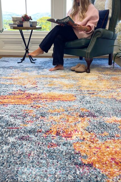 Kukoon Multicolour Distressed Abstract Soft Pile Kitchen Living Room Area Rug - Size: 60 cm x 240 cm - image 1
