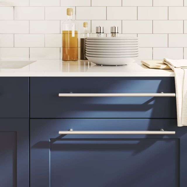 Berkfield Home Cabinet Handles 5 pcs Silver 320 mm Stainless Steel - image 1