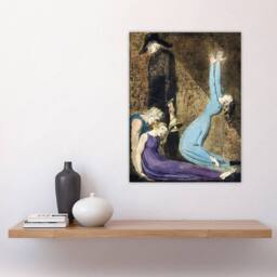"Artery8 Supine Woman Man with Bell William Blake Wall Art Poster Print - Size: W24"" x H32""" - thumbnail 4
