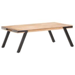 Berkfield Home Coffee Table 114x65x40 cm Solid Mango Wood in Brown - Size: 114 x 65 x 40 cm - thumbnail 1