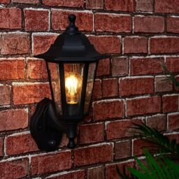 ValueLights Traditional Style Black Outdoor Security PIR Motion Sensor IP44 Rated Wall Light Lantern - thumbnail 5