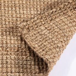 Esselle Whitefield Handwoven Boucle Small Mat in Natural - Size: 44 cm x 75 cm - thumbnail 3