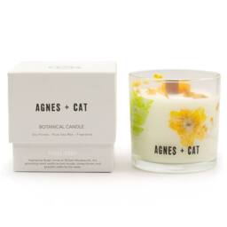 Serenityy Agnes + Cat Botanical Soy Candle - Rydal Oudh in White - thumbnail 1