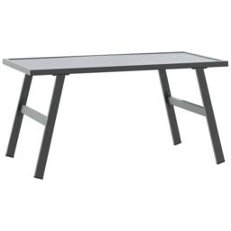 Berkfield Home Garden Coffee Table Black 90x45x35 cm Powder-coated Steel - Size: 90 x 45 x 35 cm - thumbnail 2
