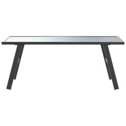 Berkfield Home Garden Coffee Table Black 90x45x35 cm Powder-coated Steel - Size: 90 x 45 x 35 cm - thumbnail 3