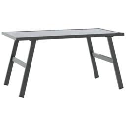 Berkfield Home Garden Coffee Table Black 90x45x35 cm Powder-coated Steel - Size: 90 x 45 x 35 cm - thumbnail 5