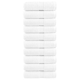 Berkfield Home Premium Soap Towels SOLUND 10pcs White 30x30cm 600gsm