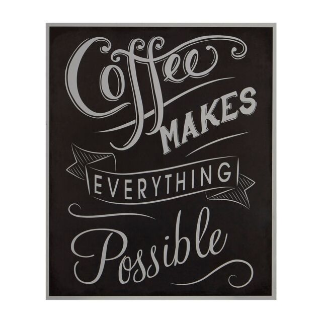 Orsina Coffee Makes Everything Wall Plaque in Black - image 1