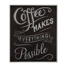 Orsina Coffee Makes Everything Wall Plaque in Black - thumbnail 1