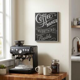 Orsina Coffee Makes Everything Wall Plaque in Black - thumbnail 2