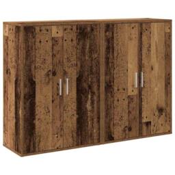 Berkfield Home Modern Buffet Sideboard Old wood 120 x 31 x 84 cm Engineered Wood - thumbnail 3