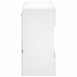 Berkfield Home TV Wall Cabinet with LED Lights White 58.5x30x60.5 cm - thumbnail 9