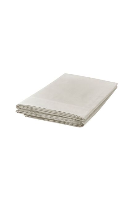 1951 'Luxury 300 Thread Count' Egyptian Cotton Flat Sheet in Light Beige - Size: Single Flat - image 1