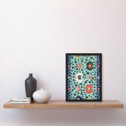 Artery8 Owen Jones Vibrant Chinese Floral Pattern Framed Wall Art Print - Size: A4 - thumbnail 4