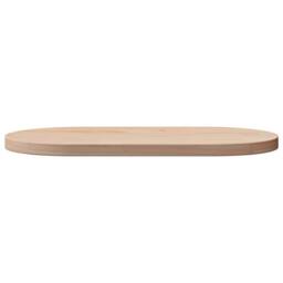 Berkfield Home Table Top 70x35x2.5 cm Solid Wood Pine Oval in Light Tan