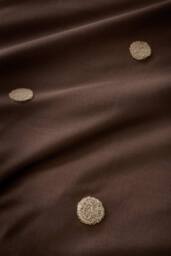 Appletree 'Dot Garden' 100% Cotton Embellished Duvet Cover Set in Chocolate - Size: Super King - thumbnail 3