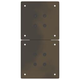 Berkfield Home Coffee Table Legs X-Shaped 2 pcs Natural Steel 38x(42-43) cm Steel in Brown - thumbnail 7