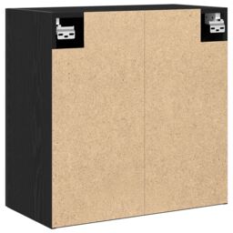 Berkfield Home Black Oak Wall Cabinet - 60x30x60 cm, Made from Engineered Wood - Size: 60 x 30 x 60 cm - thumbnail 6