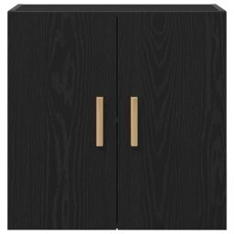 Berkfield Home Black Oak Wall Cabinet - 60x30x60 cm, Made from Engineered Wood - Size: 60 x 30 x 60 cm - thumbnail 7