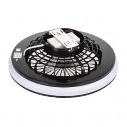 Kanlux 38033 Plave LED CCT Ceiling Mounted Light Fitting with Fan in a Black & White Finish - thumbnail 2