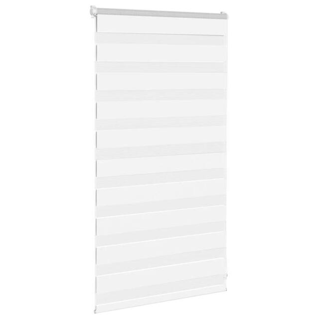Berkfield Home Elegant Zebra Blind White 70x100 cm Fabric Width 65.9 cm Polyester - image 1
