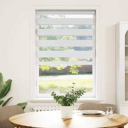 Berkfield Home Elegant Zebra Blind White 70x100 cm Fabric Width 65.9 cm Polyester - thumbnail 3