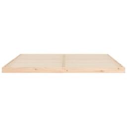 Berkfield Home Bed Frame without Mattress 200x200 cm Solid Wood Pine in Light Tan - thumbnail 5