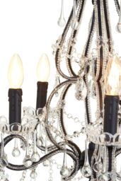 Orsina Kensington Townhouse 5 Bulbs Chandelier in Black - thumbnail 4