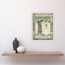 "Artery8 Hollandischer Cacao Advert Vintage Wall Art Print van Caspel in Yellow - Size: W18"" x H24""" - thumbnail 4
