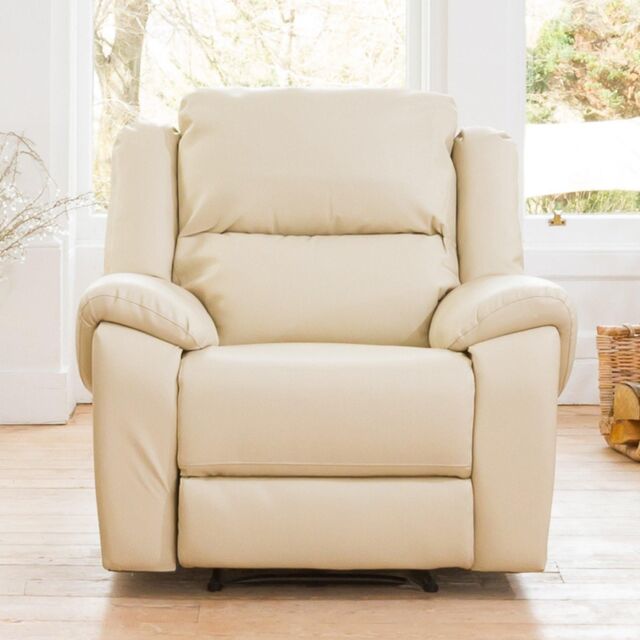 Artemis Home Brookhaven Electric Recliner Armchair in Cream