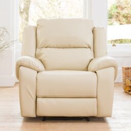 Artemis Home Brookhaven Electric Recliner Armchair in Cream