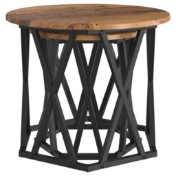 Berkfield Home Nesting Side Tables (Set of 2) - Rustic Wood Look, Made of Engineered Wood in Brown - thumbnail 5