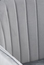 Living and Home Set of 2 Upholstered Dining Chairs in Grey - thumbnail 8