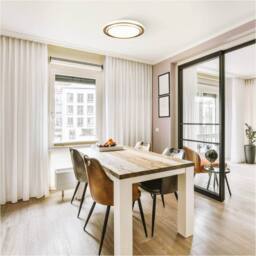 Loops Stylish 49cm Gold-Coloured LED Ceiling Light for Modern Indoor Spaces in White - thumbnail 3