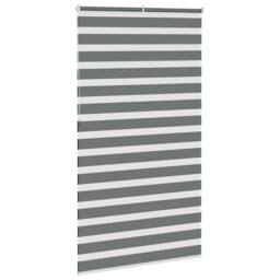 Berkfield Home Elegant Zebra Blind Dark Grey 125x230 cm Fabric Width 120.9 cm Po - thumbnail 4