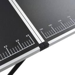 Berkfield Home Folding Pasting Table MDF & Aluminium 300x60x78 cm in Black - Size: 300 x 60 x 78 cm - thumbnail 8